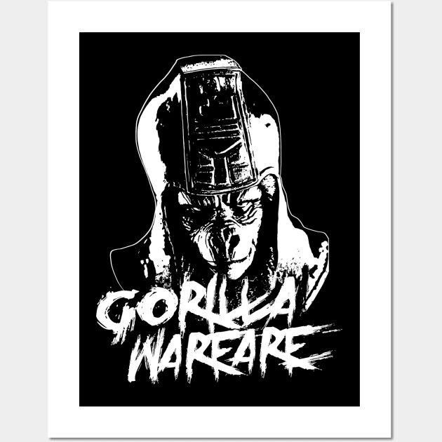 Planet of the Apes - Gorilla warfare 2.0 Wall Art by KERZILLA